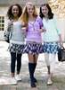 School Girls wearing Leggings and Miniskirts